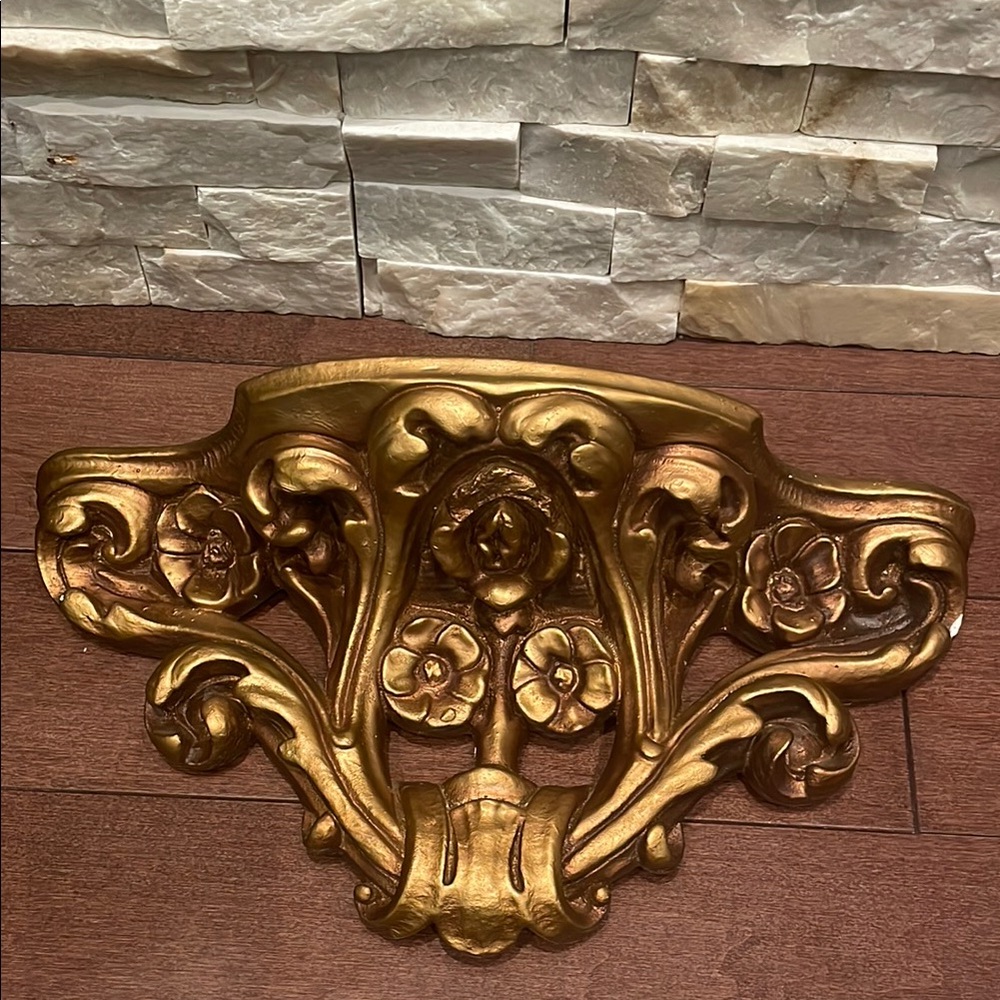 Antique Italian Hanging Gold Wall Sconce